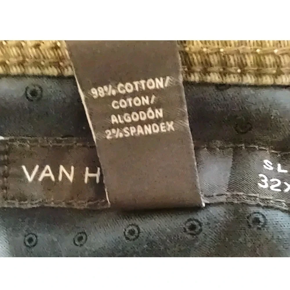 Van Heusen Pants Slacks Men's 32x30 Slim Tan 5 Pocket Design 29